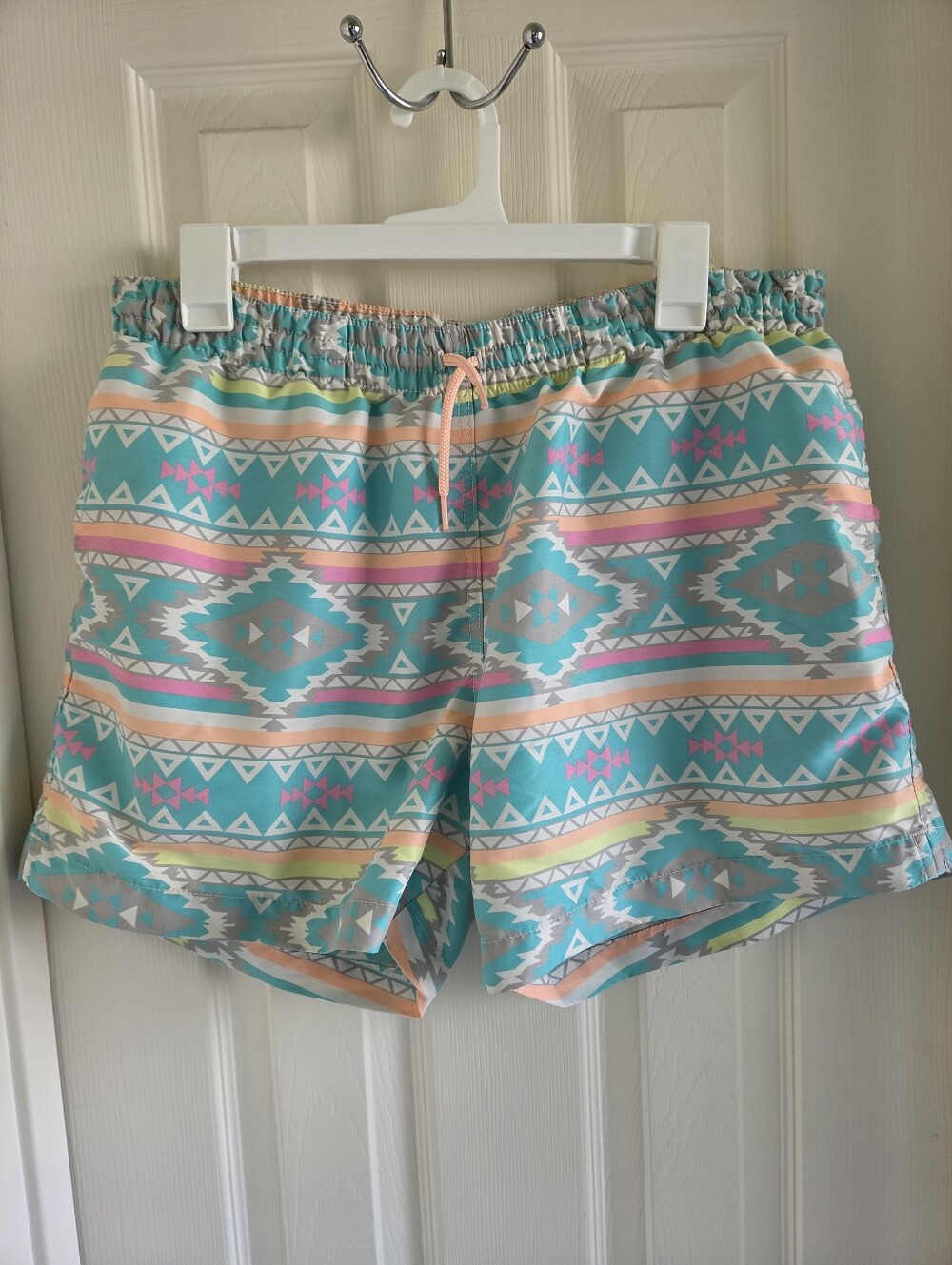 Chubbies The En Fuegos Swim Trunks Mens XL Teal Aztec Southwest Lined